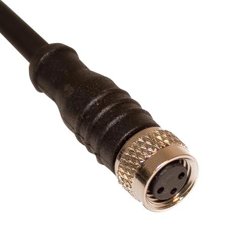 MUELLER ELECTRIC C83C01M001 CABLE ASSY, 3P M8 RCPT-FREE END, 3.3