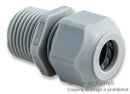 HUBBELL WIRING DEVICES SEC50GA CORD CONNECTOR, STR, NYLON 6.6, NPT 0.5IN, GREY