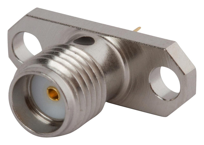 AMPHENOL SV MICROWAVE SF2950-6062 RF / Coaxial Connector, SMA Coaxial, Straight Flanged Jack, Solder Cup, 50 ohm, Beryllium Copper