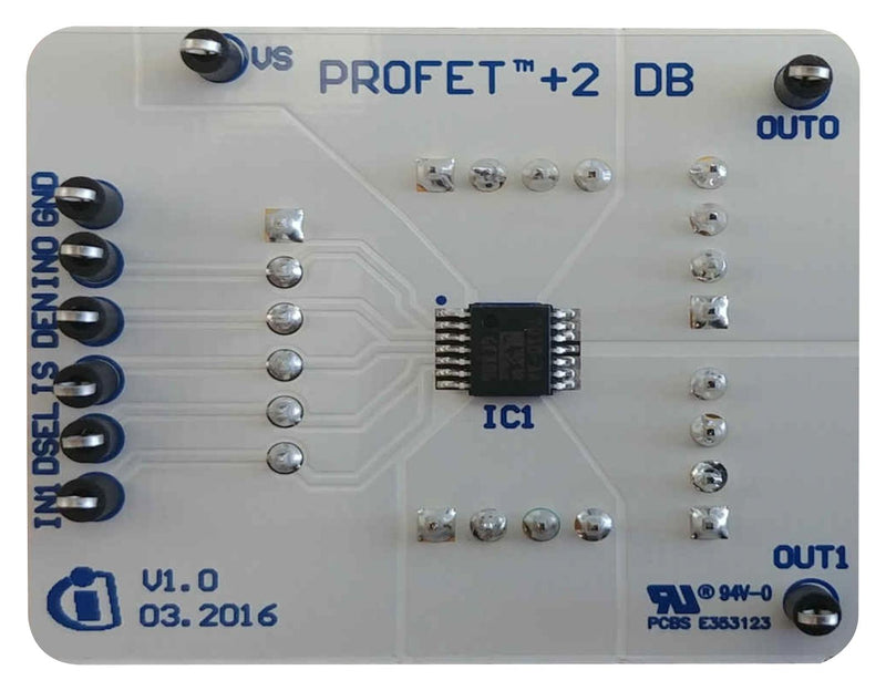 INFINEON BTS72002EPCDAUGHBRDTOBO1 Daughter Board with Switch, PROFET+2 12V Motherboards, Automotive Load Drive SP002944558