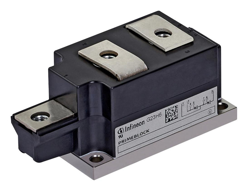 INFINEON DD380N22KXPSA1 Diode Module, 2.2 kV, 393 A, 1.16 V, Dual Series, Module, 3 Pins DD380N22K, SP006031460