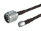 L-COM CA-SMNMA004 RF / Coaxial Cable Assembly, SMA Plug to N-Type Plug, CA-195, 50 ohm, 4 ft, 1.22 m, Black