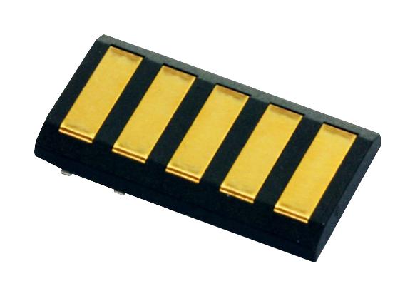KYOCERA AVX 9155004402006 Battery Connector, 9155 Series, Removable, 125V AC, 4mm Pitch, 4 Contacts, Gold Plated, Fixed Half