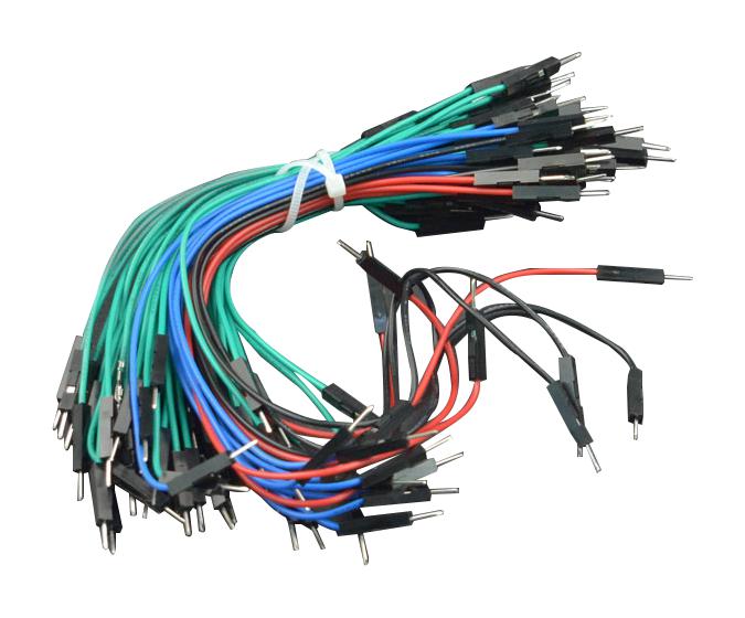 DFROBOT FIT0010 Breadboard Jumper Wire, Arduino (M/M), Includes 4 Different Length 200mm, 165mm, 125mm, 80mm
