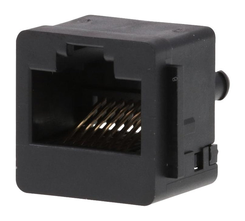 MOLEX 42878-8408 Modular Connector, RJ45 Jack, 1 x 1 (Port), 8P8C, Cat3, Panel Mount, Through Hole Mount