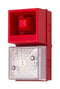 CLIFFORD AND SNELL 245209 Audio/Visual Signal Device, Flashing, Transparent, 108 dBA, 230 VAC, Cable, Yodalight YL40 Series