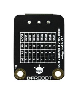 DFROBOT DFR0971 DAC Module, Gravity, 2-Channel, I2C, 0V to 10V Devices By Arduino Programming GTIN UPC EAN: 6959420911783