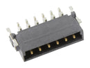 HARTING 15550062601000 Pin Header, Board-to-Board, 2.54 mm, 1 Rows, 6 Contacts, Surface Mount Right Angle