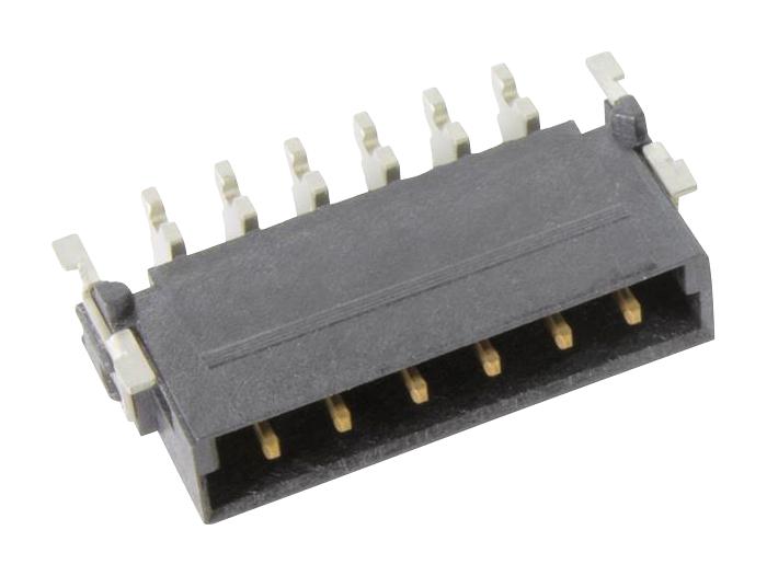 HARTING 15550062601000 Pin Header, Board-to-Board, 2.54 mm, 1 Rows, 6 Contacts, Surface Mount Right Angle