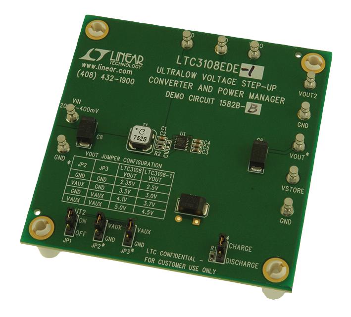 ANALOG DEVICES DC1582B-B Demonstration Board, LTC3108-1, Step Up DC / DC Converter