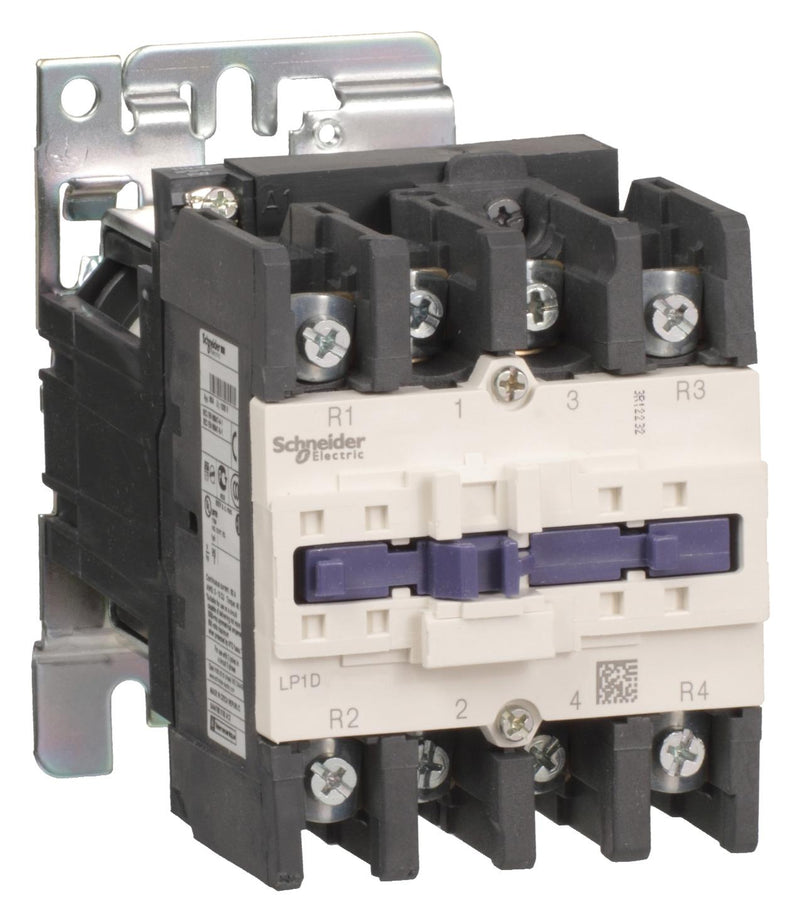 SCHNEIDER ELECTRIC LP1D80008BD Relay Contactor, TeSys D Series, DPST-NO, DPST-NC, 4P, 125 A at 440 VAC