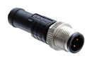 AMPHENOL LTW M12A-04BMMM-SL8D01 Sensor Cable, M12 Plug, Free End, 4 Positions, 1 m, 3.3 ft, M Series