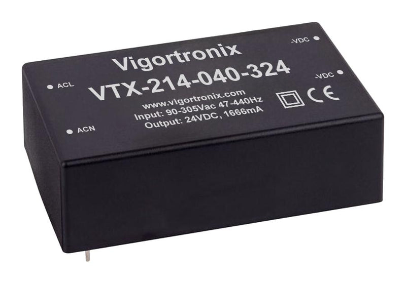VIGORTRONIX VTX-214-040-315 AC/DC PCB Mount Power Supply (PSU), ITE, Household, Industrial & Laboratory Equipment, 1 Output