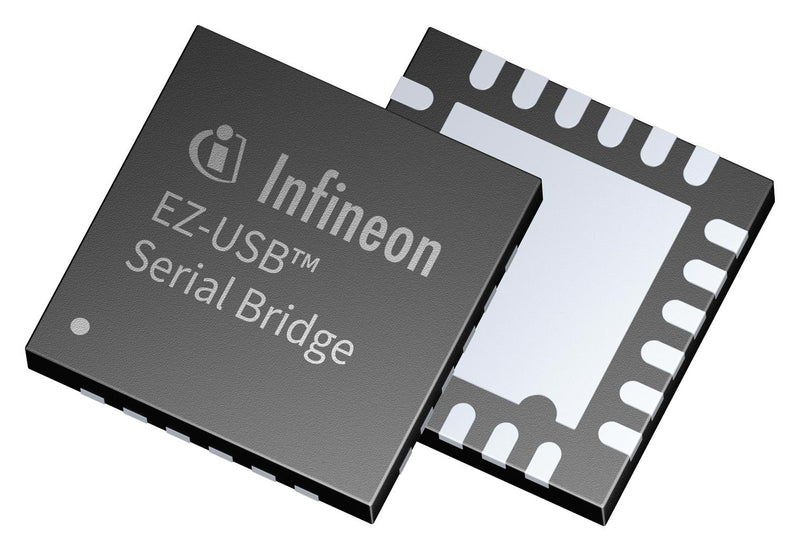 INFINEON CY7C65211-24LTXIT Interface Bridges, USB to I2C, SPI, UART, 1.71 V, 5.5 V, QFN, 24 Pins, -40 &deg;C SP005641947, CY7C65211-24LTXIT