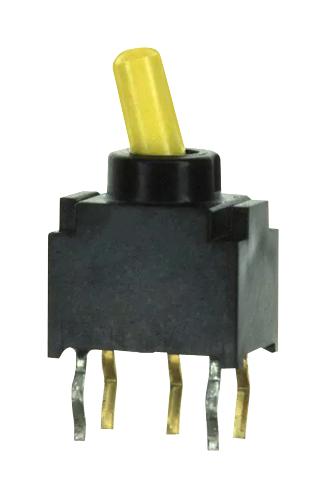 NIDEC COMPONENTS FT1D-2M-Z Toggle Switch, Ultra-Miniature, On-On, SPDT, Non Illuminated, FT, Through Hole