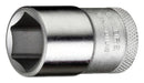 GEDORE 6132740 Socket, Hex, 1/2" Drive, 32 mm AF, Chrome Vanadium Steel
