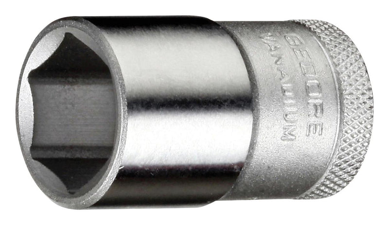 GEDORE 6132740 Socket, Hex, 1/2" Drive, 32 mm AF, Chrome Vanadium Steel
