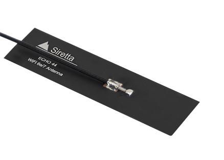 SIRETTA ECHO44/0.1M/UFL/36 RF Antenna, 2.4 to 7.92GHz, 5G NR/4G LTE/UWB/WiFi/LTE/ISM/WLAN/Bluetooth/Zigbee, 6.48dBi, 50ohm
