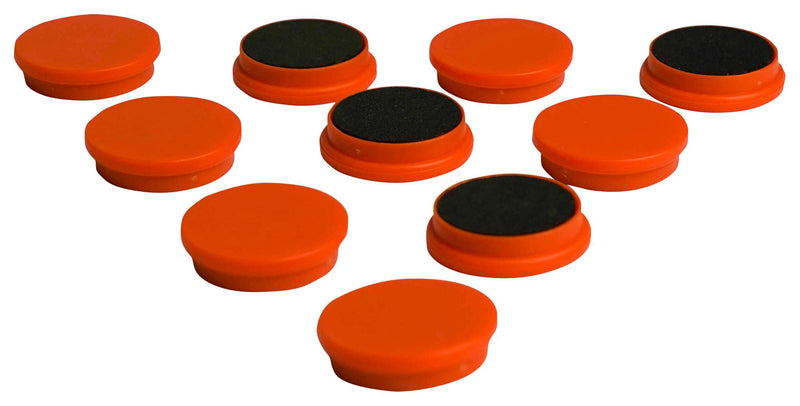 ECLIPSE MAGNETICS RM768/O Marker Magnet, Ferrite, 30 mm Diameter x 7mm Height, Orange