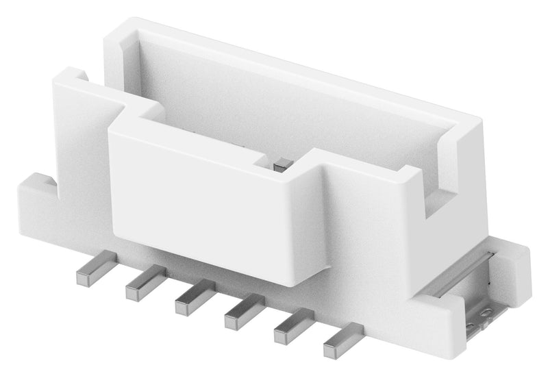 TE CONNECTIVITY 1-2232829-6 Pin Header, Natural, Key A, Wire-to-Board, 2 mm, 1 Rows, 6 Contacts, Surface Mount Straight