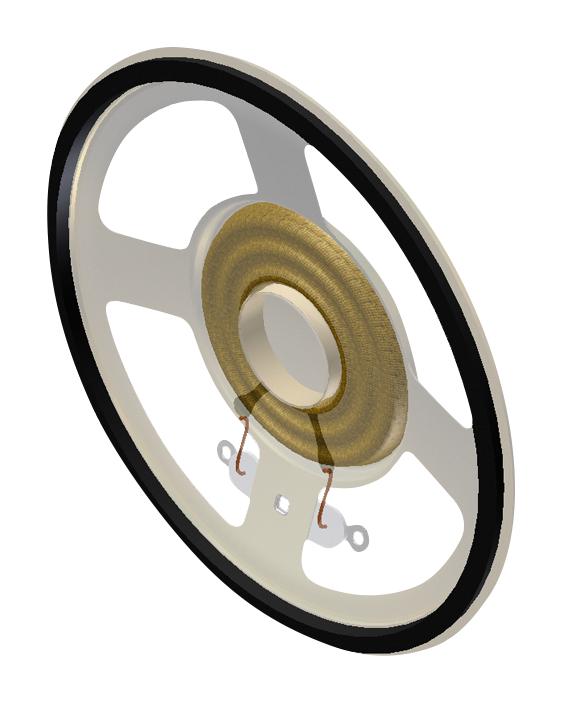 PUI AUDIO AS06608MR-R Speaker, 380Hz to 7.5kHz, 8 ohm, 84dBA, 1W, Round, SMD