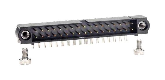 HARWIN M80-5403442 Pin Header, Wire-to-Board, 2 mm, 2 Rows, 34 Contacts, Through Hole, Datamate J-Tek M80