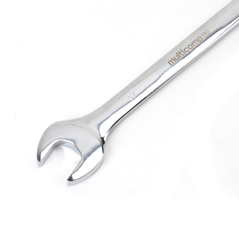 MULTICOMP PRO MP-CW17MM Combination Wrench, 17mm AF Size, Chrome Vanadium