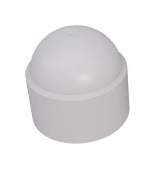 TR FASTENINGS RP0000380863 Cap Nut, Hex, Screw Protector, PE (Polyethylene), M4