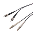 L-COM FODST-LC-03 Fibre Optic Cable, Multimode, 2 Fibres, 62.5&micro;m/125&micro;mDia, ST-LC Duplex, 3m