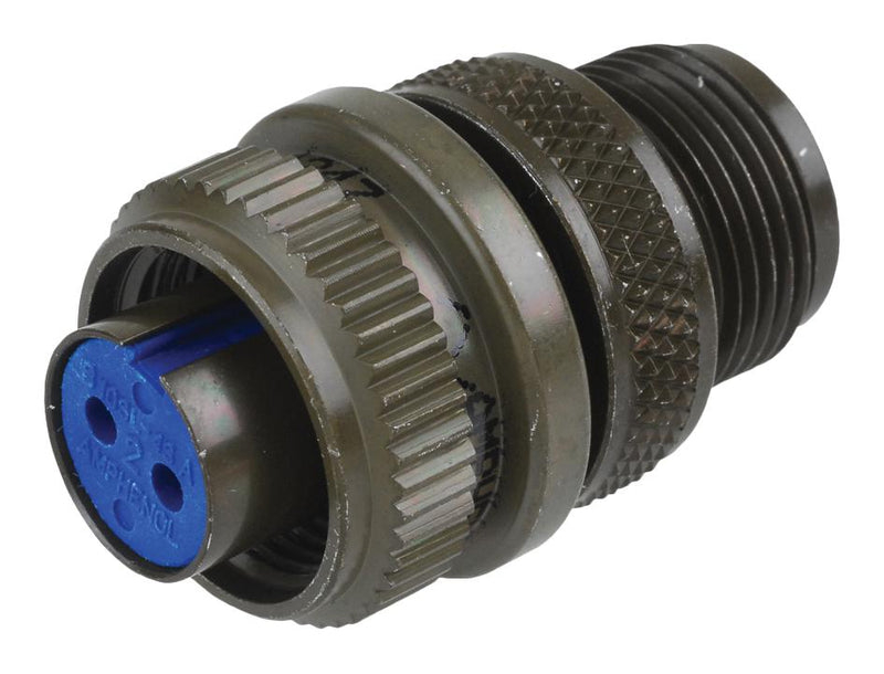 AMPHENOL INDUSTRIAL 97-3106A-14S-1S Circular Connector, 97 Series, MIL-DTL-5015 Series, Straight Plug, 3 Contacts, Solder Socket