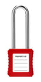 MULTICOMP PRO MP014040 Safety Padlock, Steel/Stainless Steel Shackle, 6.2mm Dia, Nylon (Polyamide) Lock, -30 &deg;C to 120&deg;C