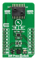 MIKROELEKTRONIKA MIKROE-5868 Add-On Board, Diff Press 4 Click, SM9336-BCE-S-250-000, Digital Pressure, Altimeter Sensor Module