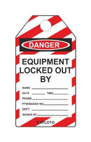 MULTICOMP PRO MP014083 Safety Lockout Tagout, PVC (Polyvinylchloride), 75 mm x 145 mm x 0.4 mm