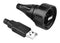 BULGIN LIMITED PX0840/AA/2M00 USB Cable, Type A Plug to Sealed Type A Plug, 2 m, 6.6 ft, USB 2.0, Black