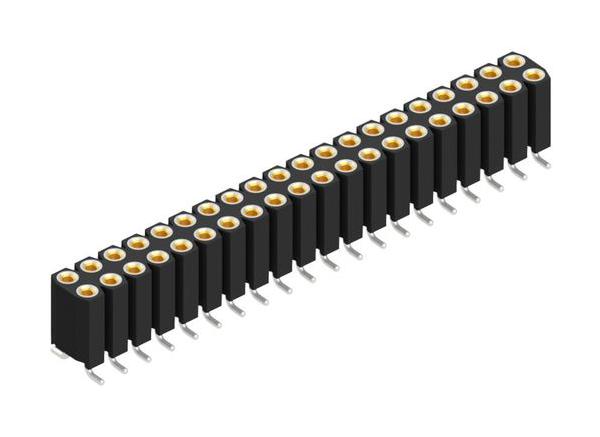 FISCHER ELEKTRONIK BL 16 SMD 067 40 PCB Receptacle, Board-to-Board, 2.54 mm, 2 Rows, 40 Contacts, Surface Mount Straight