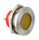 CML INNOVATIVE TECHNOLOGIES PL25SS033 LED Panel Mount Indicator, Yellow, 24 V, 25 mm, 20 mA, 896 mcd, IP67