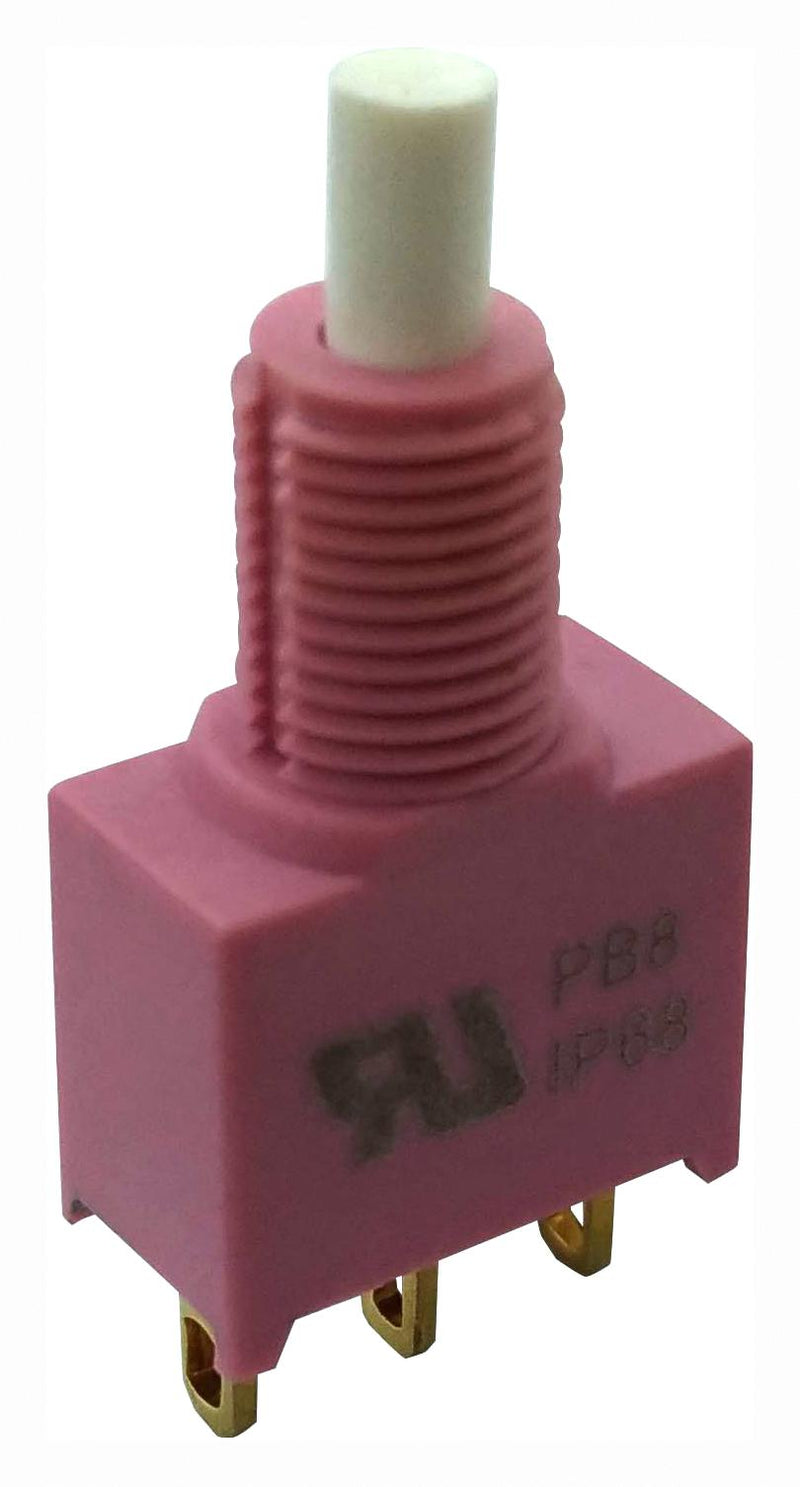 MULTICOMP PRO MP-PB8-AA00A1GE-2 Pushbutton Switch, SPDT, On-(Off), Round Plunger