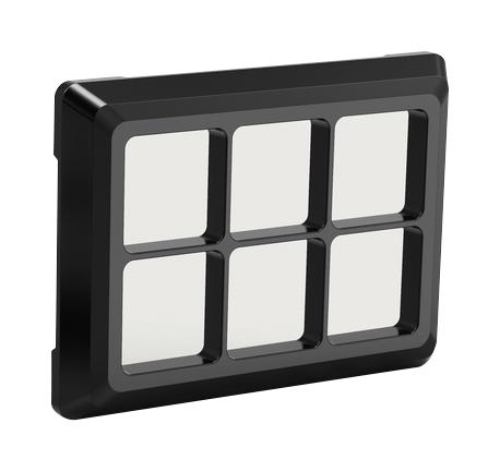EAO 09-0A00.0100 Switch Accessory, Protective Shroud, EAO 09 Series 6 Pushbutton Rugged Keypads, 09 Series
