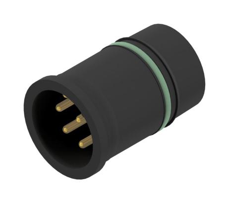 AMPHENOL CONEC 43-01638 Sensor Connector, M12, Male, 8 Positions, Solder Pin, Straight Panel Mount