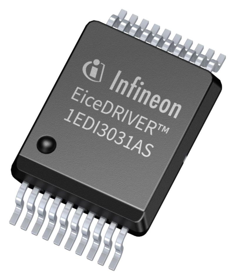 INFINEON 1EDI3035ASXUMA1 Gate Driver, EiceDRIVER, 1 Channels, Isolated, High Side, SiC MOSFET, 20 Pins, SOIC 1EDI3035AS, SP005741503