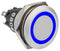 EAO 82-6551.0123 LED Panel Mount Indicator, Blue, 12 V, 22 mm, 14 mA, IP65, IP67