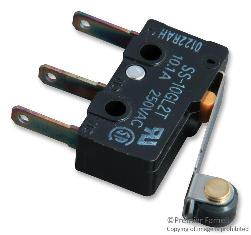 OMRON ELECTRONIC COMPONENTS SS10GL2TBYOMI MICROSWITCH, ROLLER LEVER SPDT 10A 250V