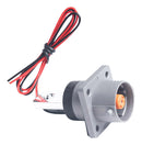 AMPHENOL INDUSTRIAL PL00X-301-10D8-2 High Power Connector, 1 Pos, PowerLok Connector Series, Receptacle, 1 kVDC, 300 A, Panel Mount