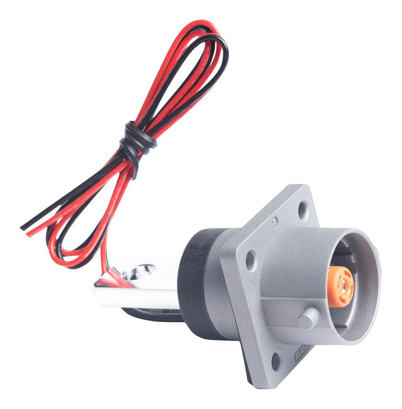 AMPHENOL INDUSTRIAL PL00X-301-10D8-2 High Power Connector, 1 Pos, PowerLok Connector Series, Receptacle, 1 kVDC, 300 A, Panel Mount