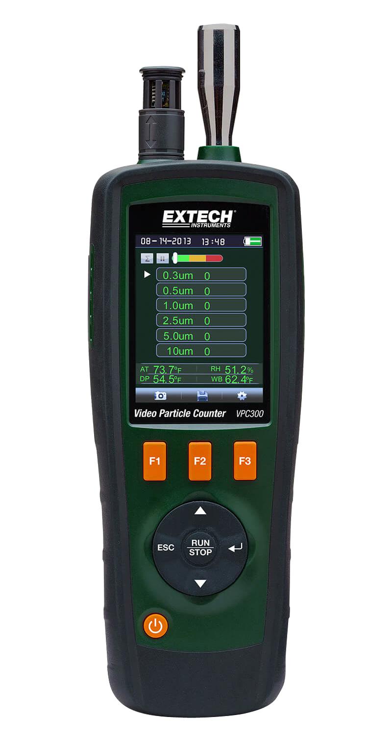 EXTECH INSTRUMENTS VPC300 Timer Counter, w/ Built-in Camera, 0 &deg;C, 50 &deg;C, 6, 0% to 100%, 5000