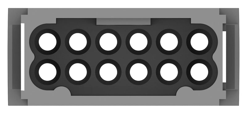 TE CONNECTIVITY T2111122101-007. HEAVY DUTY INSERT, PLUG, 12POS, 14AWG
