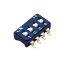 NIDEC COMPONENTS CFS-0402TA DIP / SIP Switch, 4 Circuits, Slide, Surface Mount, 4PST-NO, 6 V, 100 mA
