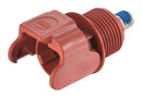 HARTING 09930010106 Heavy Duty Connector, Red, M8 Bolt, Base, Panel Mount, Top Entry, Nylon (Polyamide) Body, 1 Lever