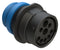 AMPHENOL SINE/TUCHEL AHDP04-24-91PR-STA 9 POSITION RECEPTACLE, PIN, ISOBUS, SHELL SIZE 24, REDUCED DIAMETER SEAL (BLUE), SMALL THREAD ADAPTER 86AK2801