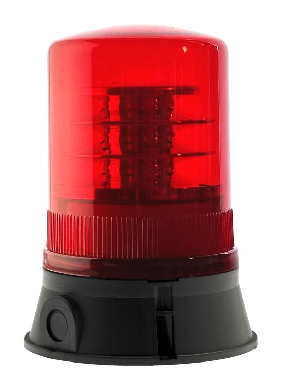 MOFLASH SIGNALLING LED-R400-05-02 Beacon, LED, Rotating, Red, 280 V, IP65, -25 to 55&deg;C, 205 mm H, LED-R400 Series